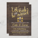 Search for eat drink and be married invitations weddings