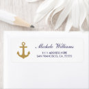 Search for nautical return address labels Gold
