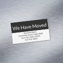 Search for change of address business cards Black and white