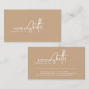 Search for plain cream business cards Minimalist