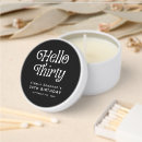 Search for 30th birthday favors Black and white