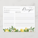 Search for lemon recipe cards Calligraphy