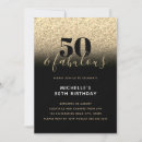 Search for faux gold glitter invitations black and gold