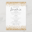 Search for gold border wedding menus Script