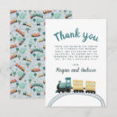 Search for train thank you cards Blue