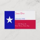 Search for texas flag business cards State