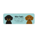 Search for dachshund return address labels Dog