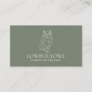 Search for owl business cards Forest