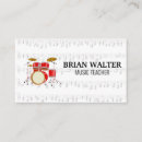 Search for rock band business cards Drum set