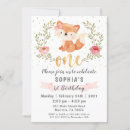Search for fox birthday invitations Woodland animals