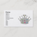 Search for tiara business cards queen