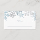 Search for winter wonderland place cards Blue