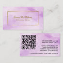 Search for purple and gold business cards Qr code