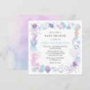 Search for mermaid baby girl shower invitations Under the sea