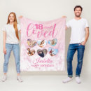 Search for 18th birthday blankets Pink