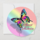 Search for rainbow butterfly invitations Sweet