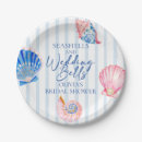 Search for seashell paper plates Bridal shower