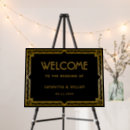 Search for art deco wedding posters welcome signs