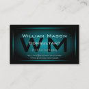 Search for light blue business cards Consultant