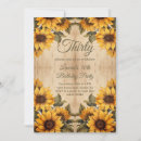 Search for sunflower birthday invitations Wood