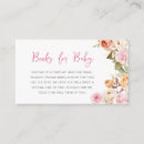 Search for floral enclosure cards Girl baby shower