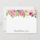 Search for floral note cards Watercolor