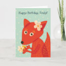 Search for fox birthday cards Cartoon