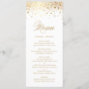 Search for white and gold menus Elegant