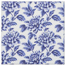 Search for blue toile fabric Flowers