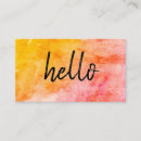 Search for hello business cards Trendy