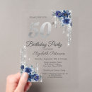 Search for floral 50th birthday invitations Surprise