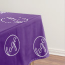 Search for purple tablecloths Business