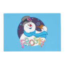 Search for snowman placemats Frosty the snowman