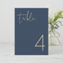 Search for gold wedding table cards Navy