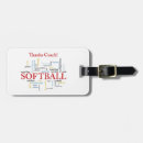 Search for softball luggage tags Team