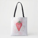 Search for strawberries tote bags Watercolor