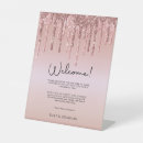 Search for rose gold wedding signs Pink