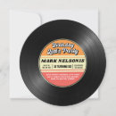 Search for vintage record birthday invitations Adult birthday party