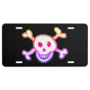 Search for skull license plates Jolly roger