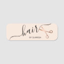Search for hair stylist name tags Pink