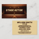 Search for theatre stage business cards Theater