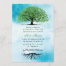 Search for tree memorial service invitations Elegant