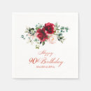 Search for 90th birthday napkins Milestone birthday ninety