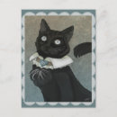 Search for victorian cat postcards Black