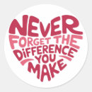 Search for you make a difference stickers Appreciation