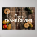 Search for happy thanksgiving posters Rustic