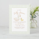 Search for duck baby shower invitations Gingham