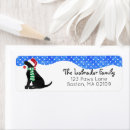 Search for christmas dog labels Black lab