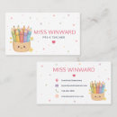 Search for preschool teacher business cards Educator