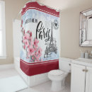 Search for paris shower curtains Red